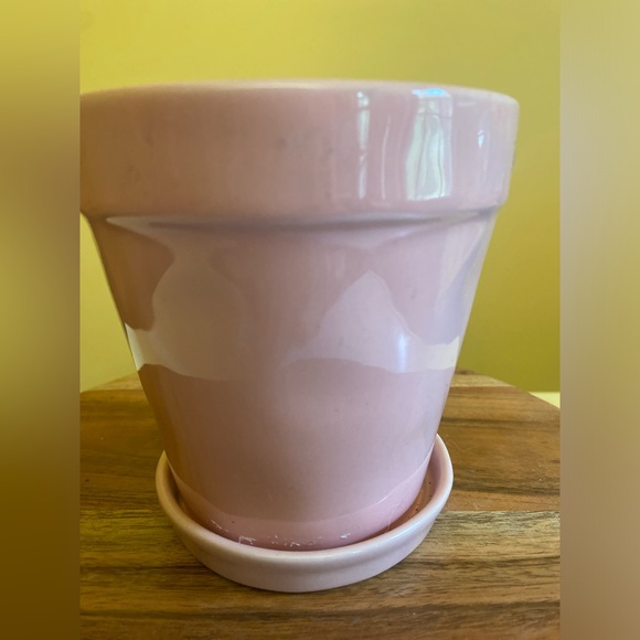 Rae Dunn “Blush” pink flower pot never used for planting just for looks. - Picture 4 of 9